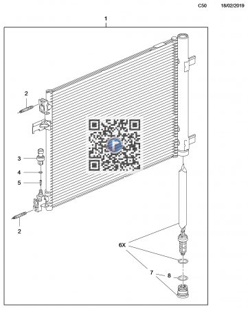 ZAFIRA - CONDENSOR AC - AJ,IN 39140128