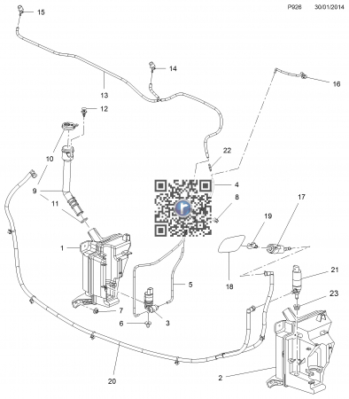 MOKKA / MOKKA X 2013-2019 - Diuza spalator far stanga 95169577