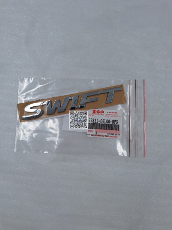 Багажник с автозапчастями - ХРОМОВАНА ЕМБЛЕМА - Suzuki Swift 77831-68L00-0PG
