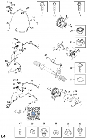MOTOR SI ACCESORII MOTOR - CONDUCTA TUR POMPA SERVODIRECTIE RHD - AN 07<17/ 4814201 96626699