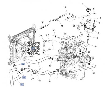 RACIRE SI CLIMATIZARE - Furtun radiator apa 95153880