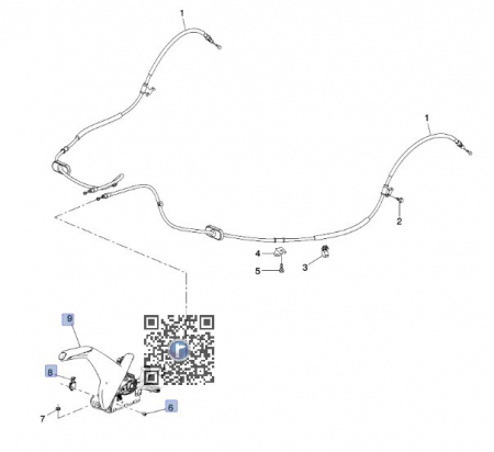 CHEVROLET - Maneta frana mana 95316787
