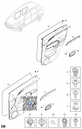 MANER INTERIOR USA STANGA FATA - Opel Antara 96817065 [2]