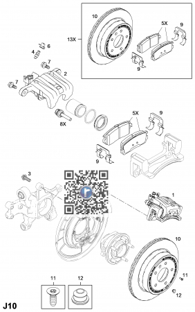 Багажник с автозапчастями - ETRIER FRANA SPATE DREAPTA - AN, CP / 4808864 96626074