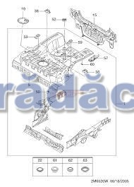CAROSERIE (INTERIOR) - Podea portbagaj cod 96598803