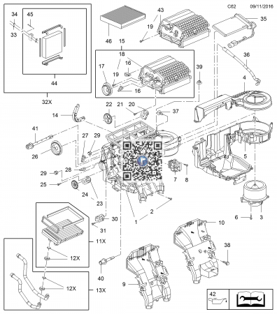 RACIRE SI CLIMATIZARE - REZISTENTA VENTILATOR - S M300 84178783