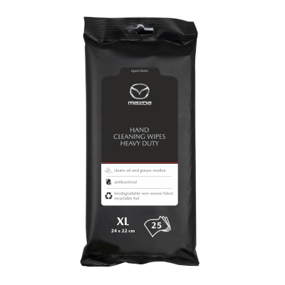 Багажник с автозапчастями - МІЦНІ СЕРВЕТКИ ДЛЯ ОЧИЩЕННЯ РУК - Mazda HANDCW25XL12