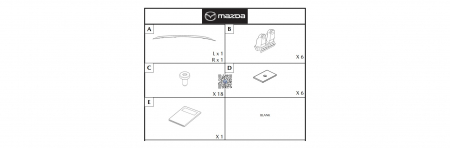 JEU DE BARRES LONGITUDINAL NOIRES - MAZDA CX-30 DFR7V3830 [1]