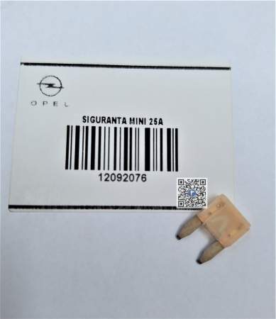 Багажник с автозапчастями - МІНІ-ЗАПОБІЖНИК 25A - Opel 12092076