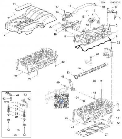 Багажник с автозапчастями - ГРМ CAME AXLE - Opel Antara 96440161