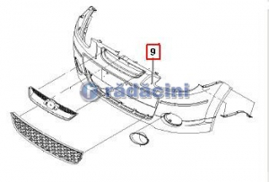 CAROSERIE (EXTERIOR) - Spoiler fata cod 96951900