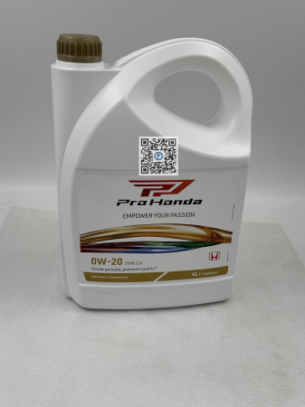 Coffre avec pieces de voiture - HUILE MOTEUR 0W20 4L - 08232P99K4LPRO