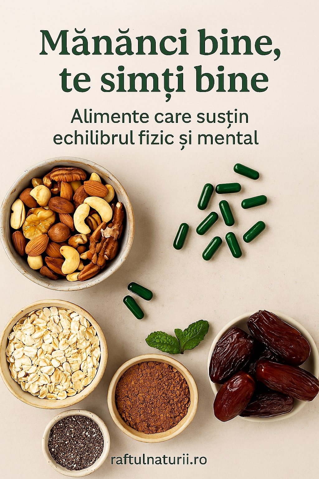 Mănânci bine, te simți bine: alimente care susțin echilibrul fizic și mental