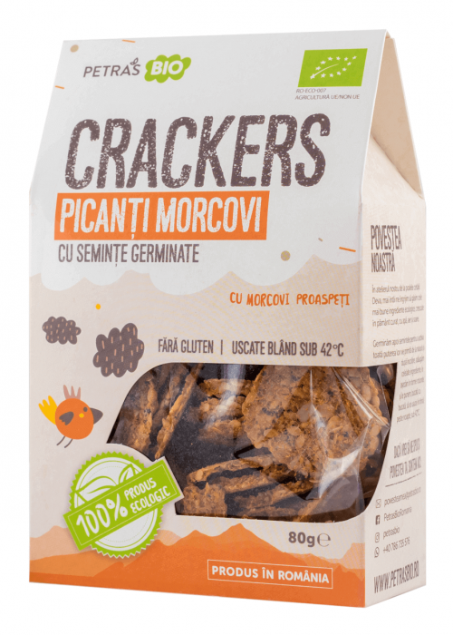 Crackers picanti cu morcovi cu seminte germinate ECO [1]