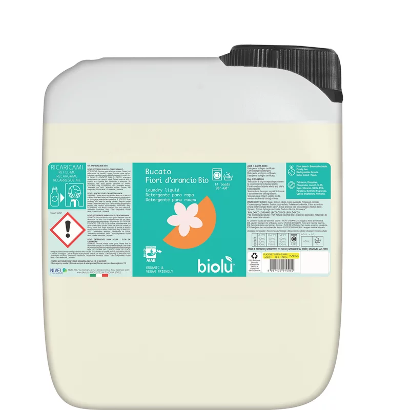 Detergent ECO lichid pentru rufe albe si colorate cu portocale 5L [1]