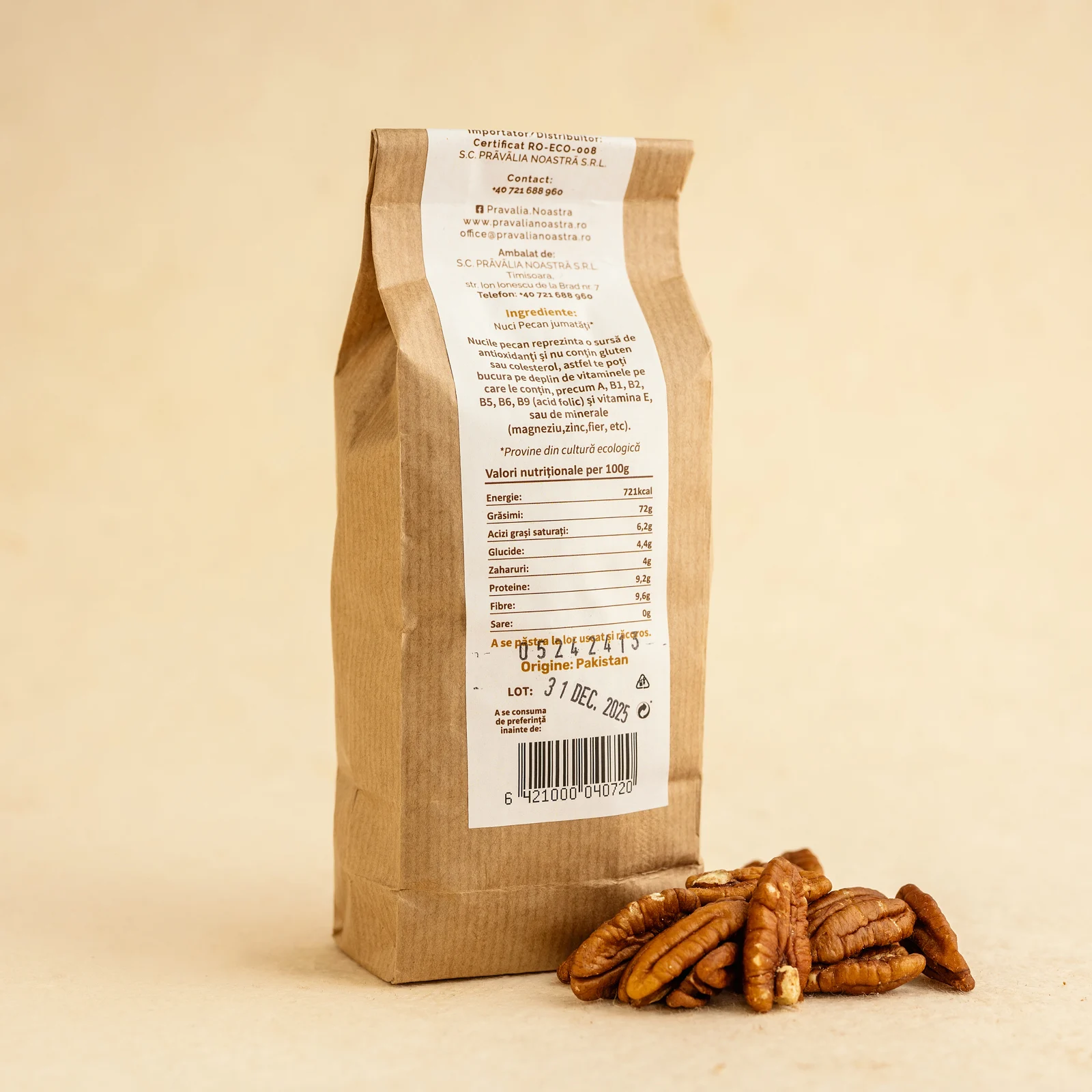 Nuci pecan jumatati crude 200g ECO, BIO, ORGANIC [2]