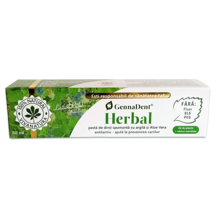 Pasta de dinti GennaDent Herbal 80ml [1]