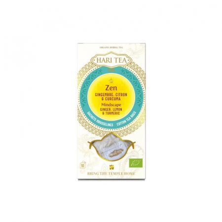 Gustari Sanatoase - Ceai Premium Hari Tea - Mindscape, Ghimbir si Lamaie BIO, 10 Plicuri