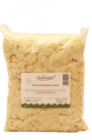 Nuci & Fructe uscate - Fulgi de migdale  crude1 kg