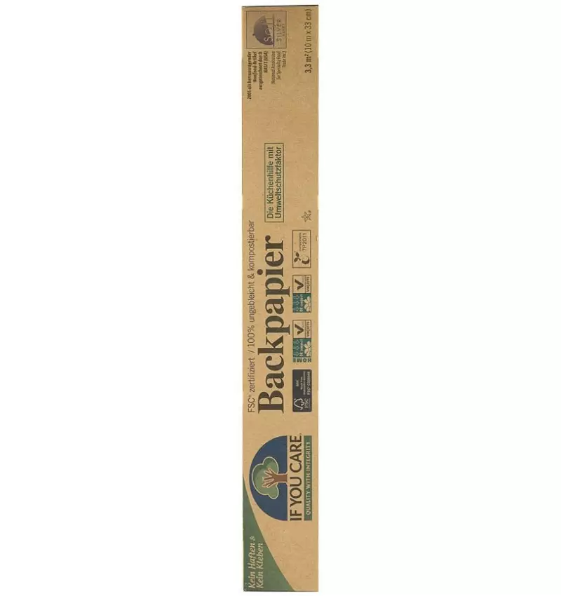 Noutati - Hartie de copt nealbita, fara clor, compostabila, rola 10m