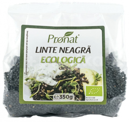 Leguminoase & Seminte - Linte neagra (beluga) ECO 350 g