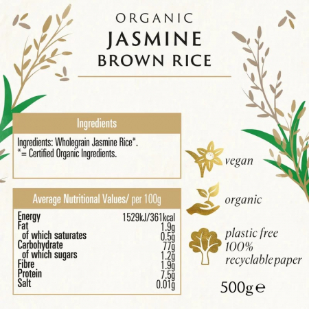 Orez Jasmin brun bio 500g – Biona [1]