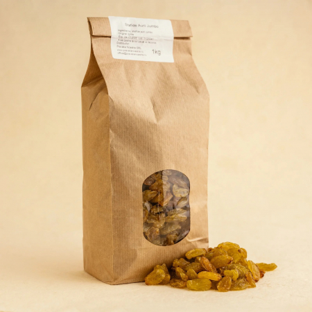 Nuci & Fructe uscate - Stafide Aurii Jumbo – Dulceata Naturala, Fara Zahar Adaugat