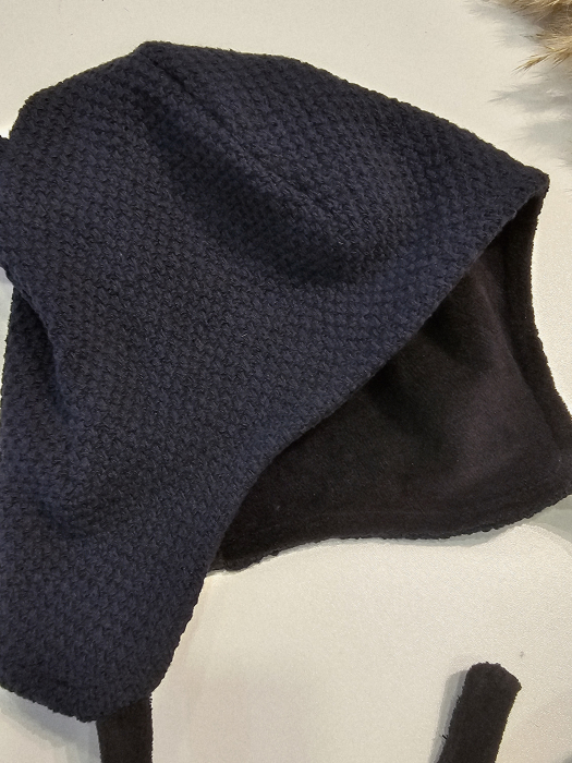 Set caciula cu esarfa circulara, bumbac, bleomarin pique [6]