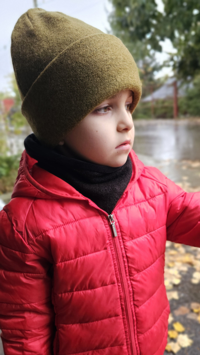 Căciulă lana/bumbac, culoare verde Olive [1]