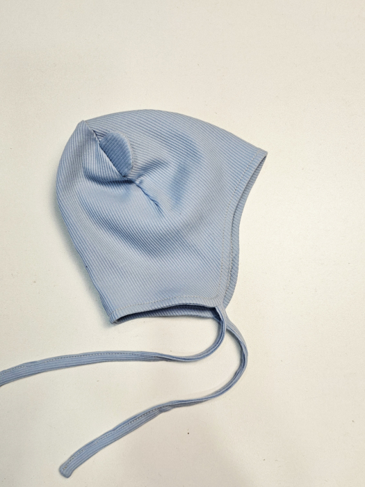 Caciula Urechi, jersey Rib BabyBlue [3]