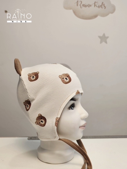 Căciulă Urechi JerseyRib, TeddyBear [3]