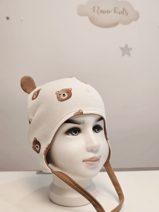 Căciulă Urechi JerseyRib, TeddyBear [4]