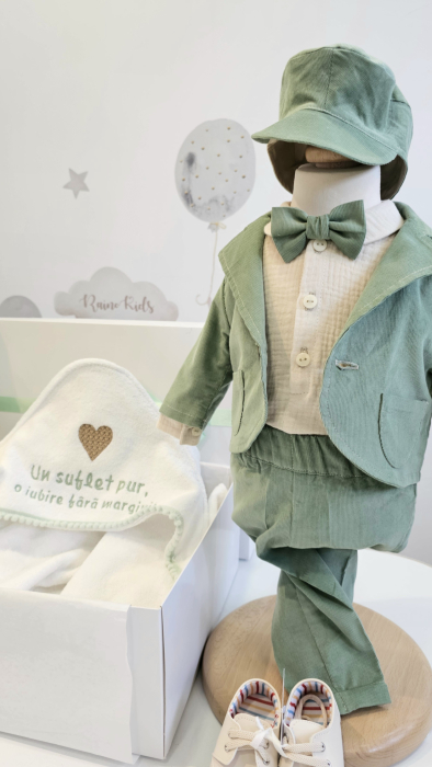 Costum 5 Piese, bebelus, Verde Mint [3]