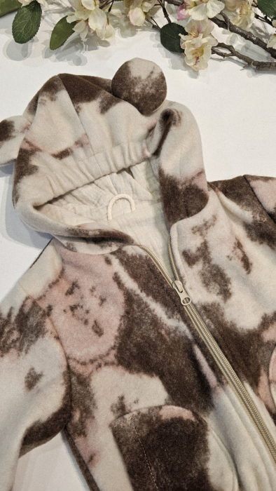 Geaca Bomber, lana, culoare mixt roz/crem EDITIE LIMITATA [2]