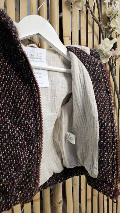 Geaca Bomber, lana bucle, unisex [4]