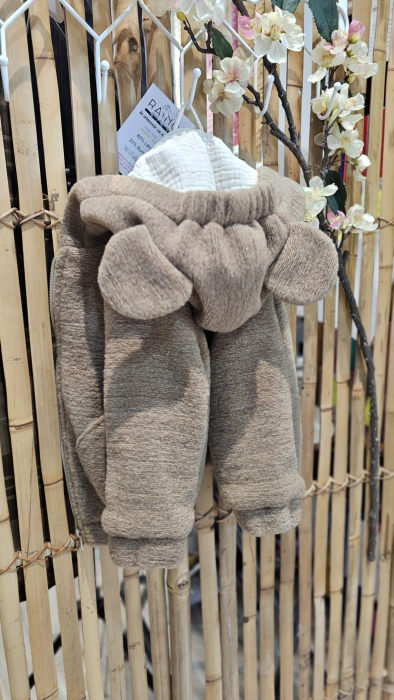 Geaca Bomber, lana bucle, latte [5]