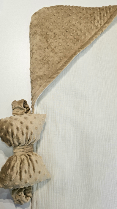 Pătură capison, groasă, culoare camel [3]