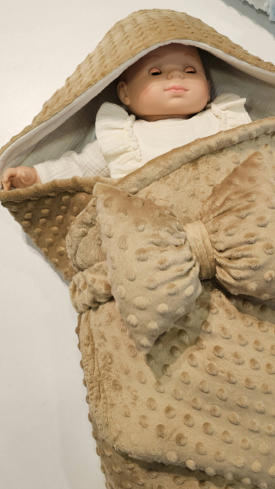 Pătură capison, groasă, culoare camel [2]