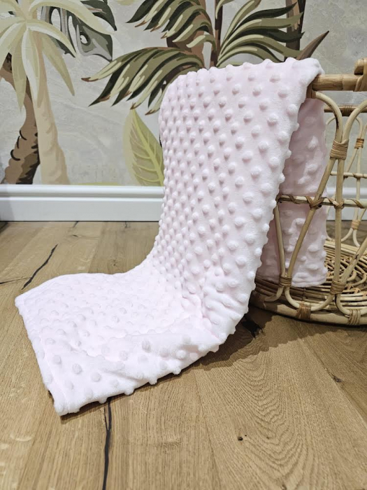 Pătură Minky Roz Bombon [2]