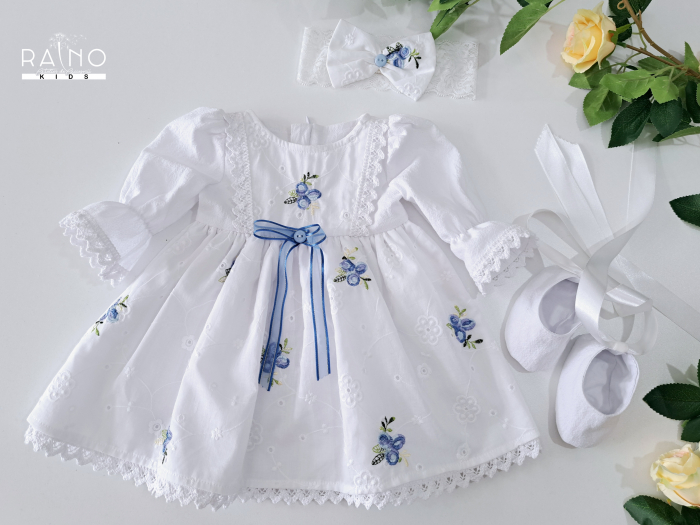 Rochie Bumbac Brodat 3 piese [3]