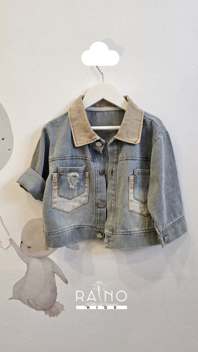 Compleu 2 piese, geaca cu pantalon din blug deschis [3]