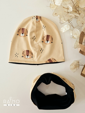 ACCESORII - Set Fes cu esarfa ciruclara, 2fete Tigers