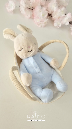 Set 2 piese iepuras si cosulet, culoare BabyBlue [1]