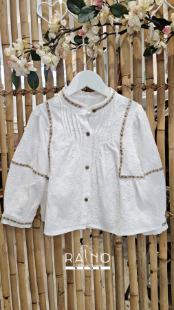 Bluze - Bluza Elena, stil Boho, fetite, bumbac brodat