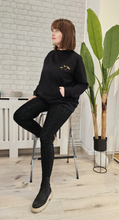 ADULȚI - Bluza Dama Dandelion Negru