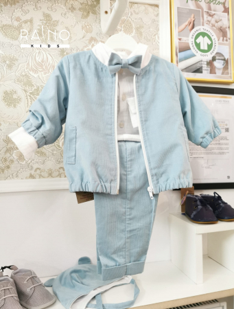 Baieti - Costum 5 Piese Baby Blue
