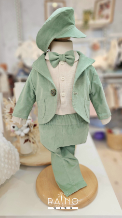 Baieti - Costum 5 Piese, bebelus, Verde Mint