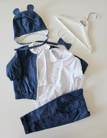 Baieti - Costum 5 piese Denim