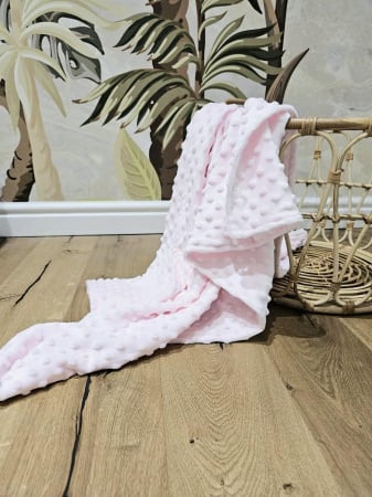 Fetite - Pătură Minky Roz Bombon