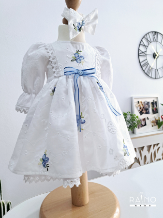 Rochii Bumbac - Rochie Bumbac Brodat 2 piese